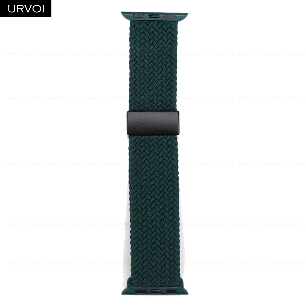 Braided Elastic Nylon Wristband with Magnetic Fold Buckle