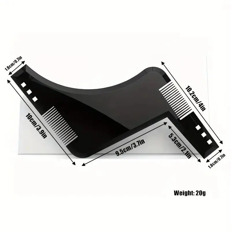 Beard Comb Beard Template Shaper Modeling Mold Sideburns Trimming Contour Tool Men's Care Comb beard comb