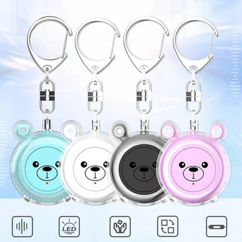 Mini Female Self Defense Alarm Type-C Rechargeable Wolf-proof Safety Siren Alarm Portable Keychain for the Elderly and Children 1