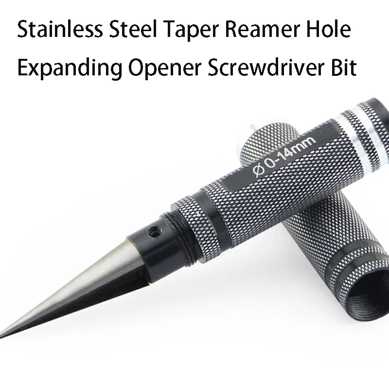 Manual Expanding Core Drill Reamer 0-14mm Steel Wood Positioning Hole Opener Center Punch Reaming Metal Bearing Removal Tool