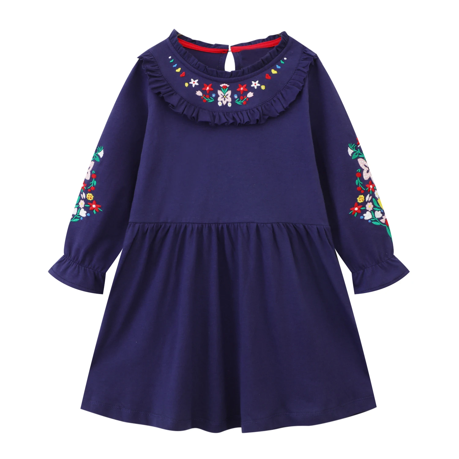 Girls Dress Long-sleeved Clothing Autumn Winter Kids Dresses for Girls Clothes Baby Girl Lace Princess Designer Clothing
