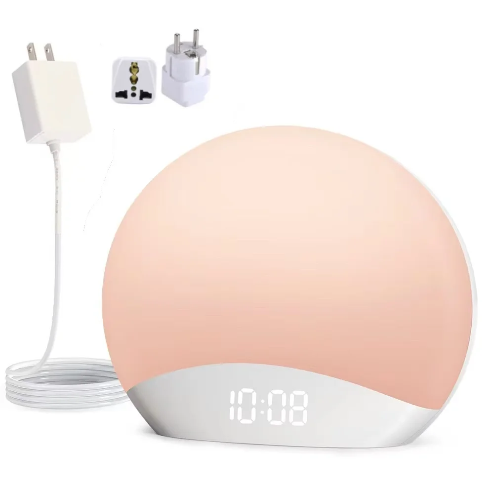 Reacher Sunrise Alarm Clock with Dimmable Nightlight and Countdown Timer