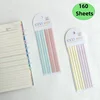 160 Sheets Color Stickers Transparent Fluorescent Index Tabs Flags Stationery Children Gifts  School Office Supplies 1