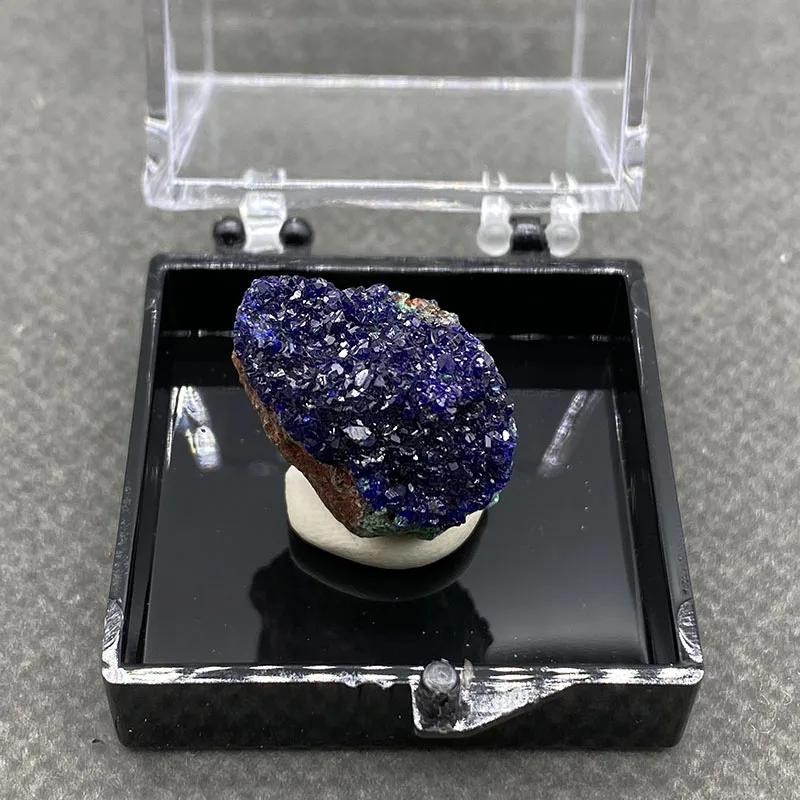 Natural beautiful Azurite and Malachite symbiotic mineral specimen crystal Stones and crystals Healing crystal Box:35mm