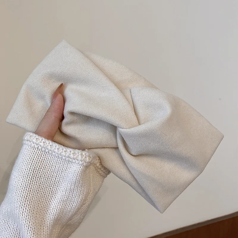 Wide Cotton Stretch Bandage Headband Image 2