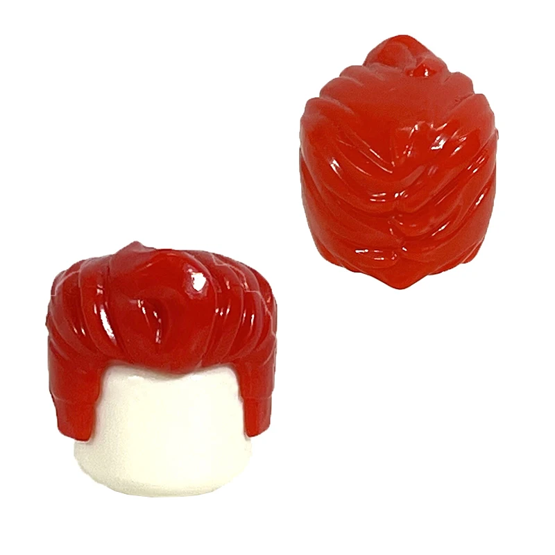 KT Block Min Building Blocks Boy's Hair Girl's Hair Curly Hair Accessories MOC Figures Hair  Children's Toys 4