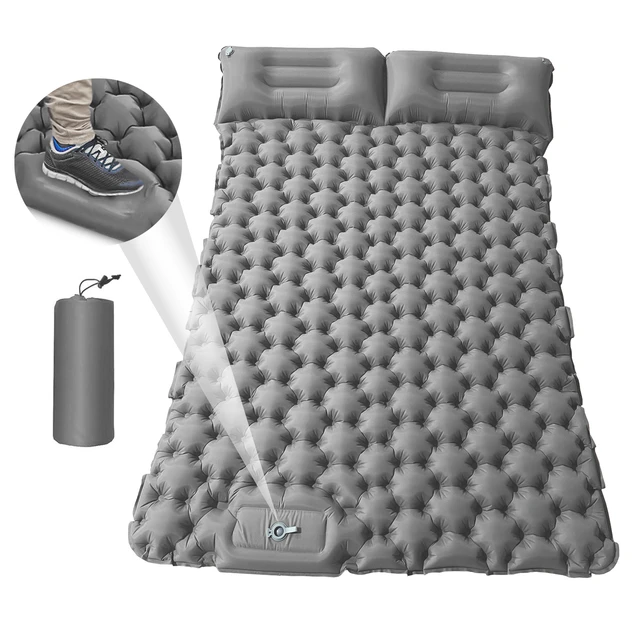 Materassino gonfiabile da campeggio ultraleggero per esterni con pompa  incorporata e materassino ad aria per cuscino