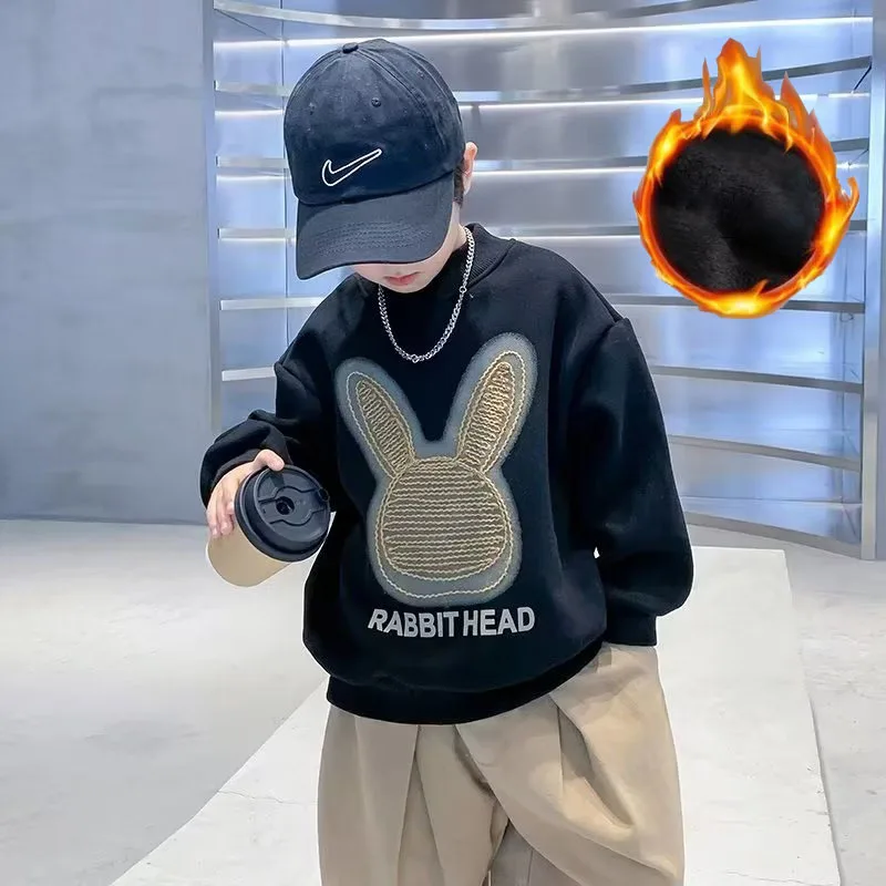 

Boys' Sweater Spring and Autumn Style New Mid sized Children's Autumn Top Boys' Autumn Bottom Shirt Fashionable and Fashionable