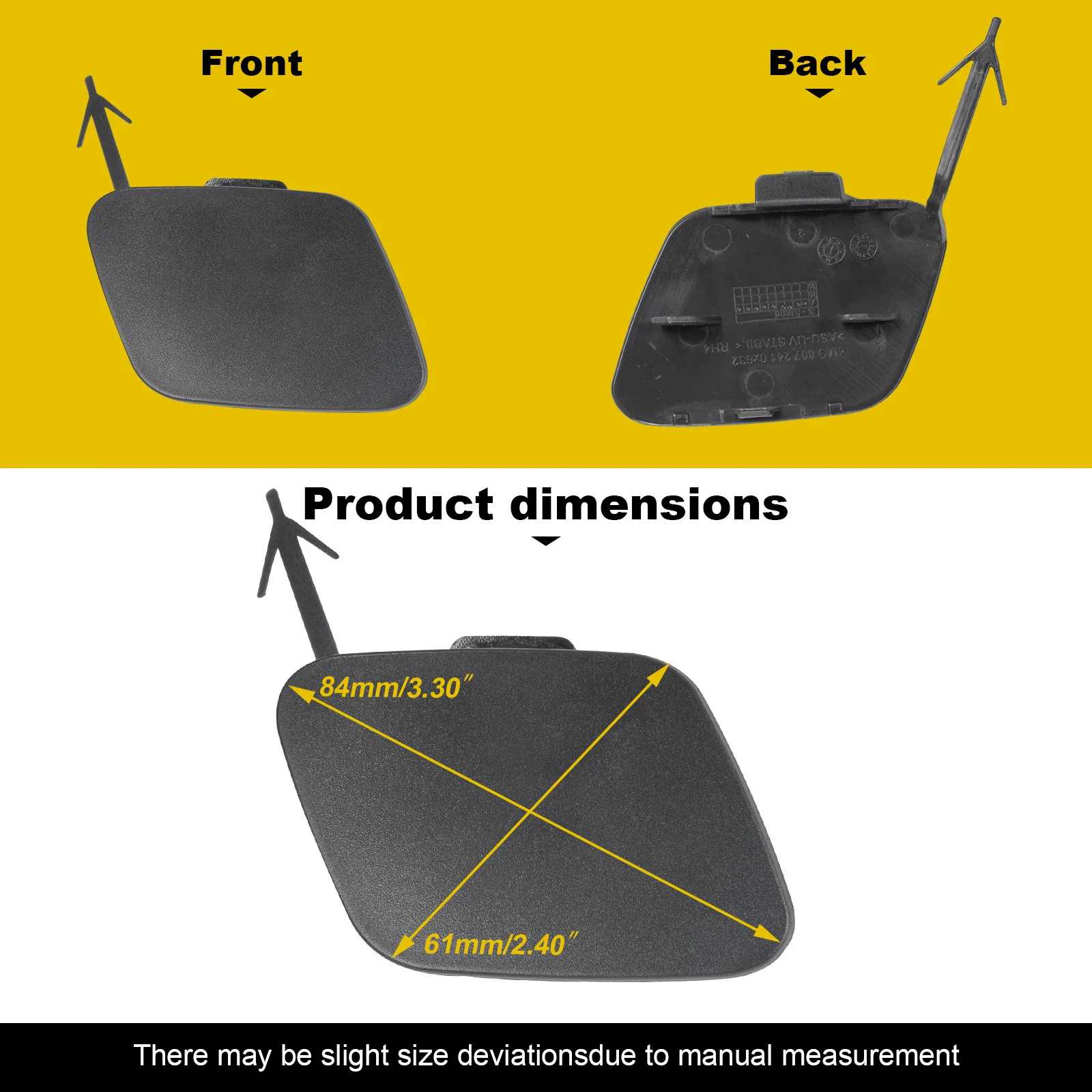 Front Bumper Tow Hook Cover Cap For Audi Q7 4M0807241 Tow Hook Cap Towing Eye Car Accessory front bumper cover,car rear bumper hook cover