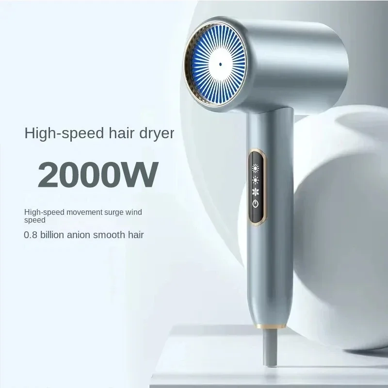 Description Picture 2 of item2000W High-speed Thermostatic Hair Dryer Professional Negative Ion Home Hair Dryer Low Noise Adjustable Salon Hair Dryer