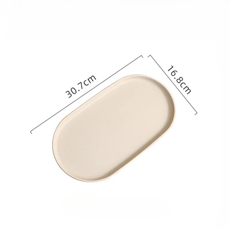 Stackable Oval Tray Nordic Style Storage Trays Dim Sum Fruit Dessert Tray Jewelry Storage Tableware Plate Kitchen Accessories 6