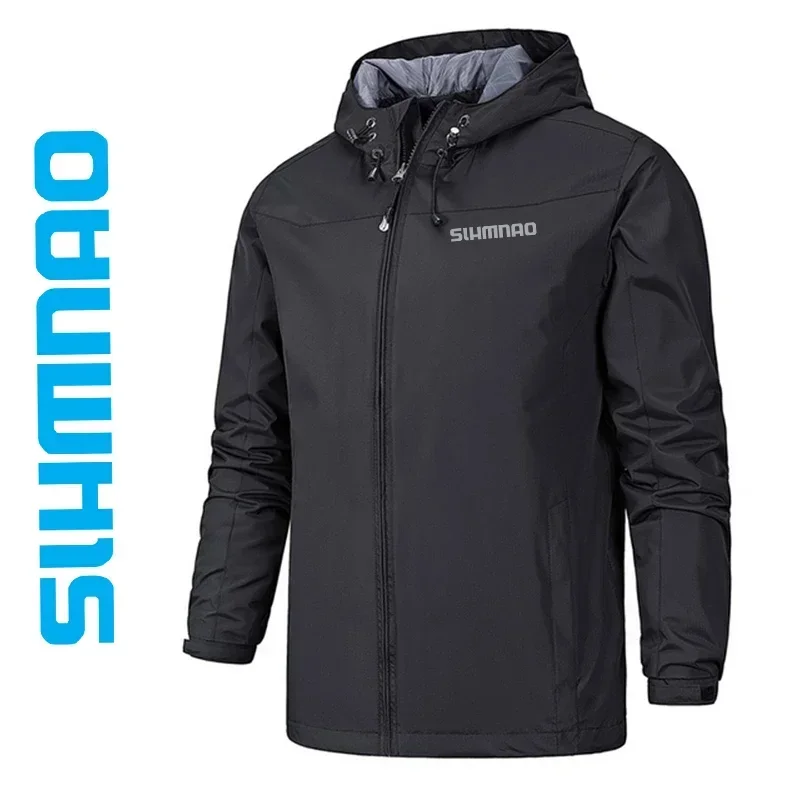 Spring and Autumn New Fishing Jackets Men's Windproof Zipper Jackets Outdoor Sports Cycling Leisure Fishing Clothes Men'