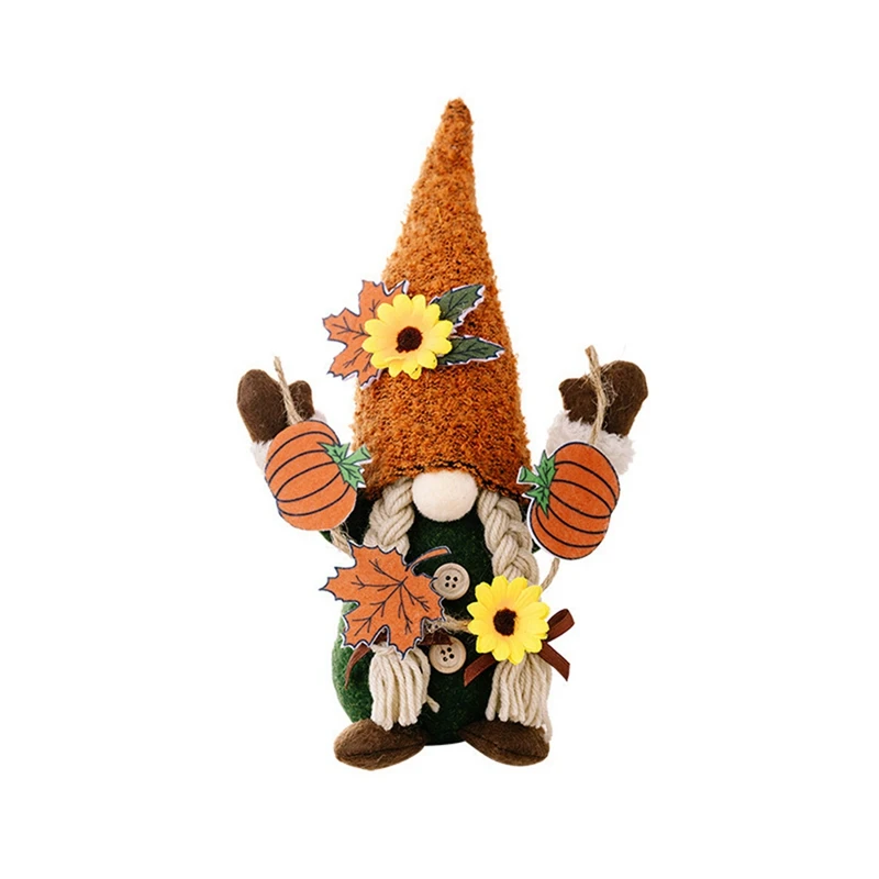 

1 PCS Thanksgiving Day Harvest Festival Lifting Envelope Sunflower Rudolph Doll Ornaments PP Cotton + Fabric Rudolph Doll B