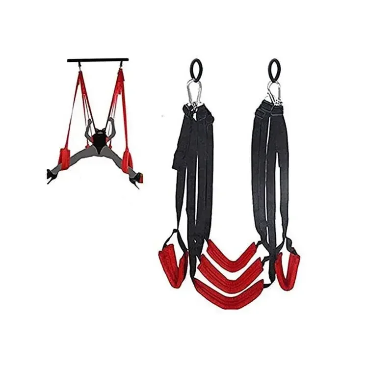 Upgraded Sex Swing Sex Furniture Fetish Bandage Adult game Soft Seat And Leg Pad Hanging Erotic Swing Toys for Couples Flirt