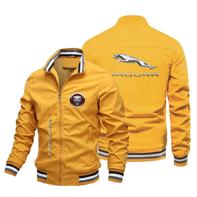 Men's MOTO Jacket Jaguar Car Printed Women's Jacket Fashion Campus Outdoor Sportswear Men's Coat Windbreaker cycling jacket