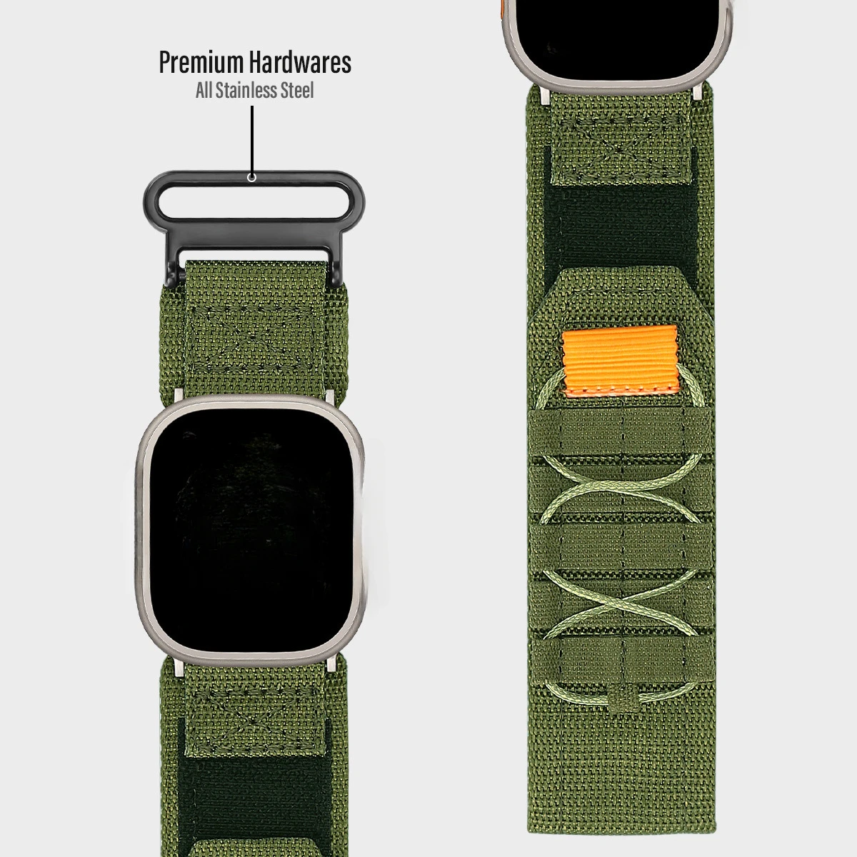 Nylon Weave Sports Watch Strap Loop