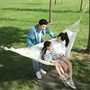 Single Person Portable Outdoor Camping Hammock Foldable High-strength Thick Canvas Anti Roll Leisure Sleep Swing Camp Hammock 3