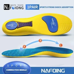 Orthopedic Breathable Shock - Absorbing Sport Insoles - EU35 - 36(230mm) (YELLOW)