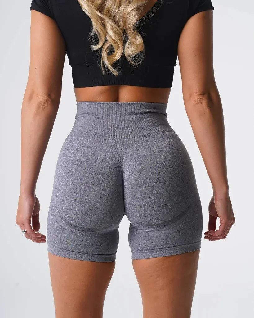 Sports Shorts Running Shorts Yoga Shorts Workout Shorts Seamless Shorts Contour Seamless Shorts for Women Push Up Booty Workout Shorts Fitness Sports Short Gym Clothing Yoga
