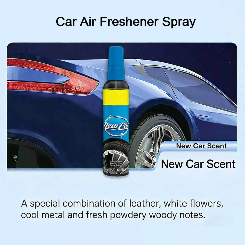 Luxury Car Air Freshener Spray, Portable Bottle, Deodorizing and Refreshing Experience