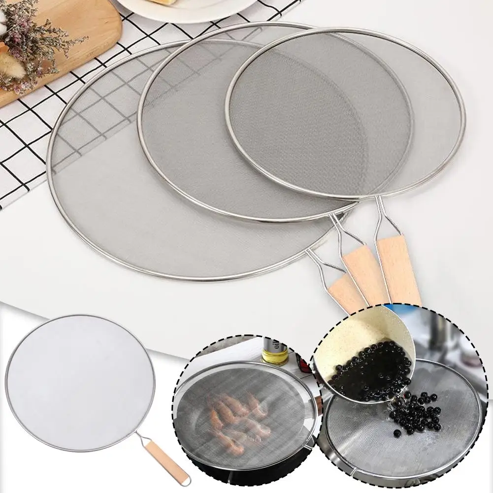 Anti Splatter Guard Oil Net Splash Cover Pan Pot Frying Oil Cooking Cover Kitchen Tools Grease Splatter Screen Guards Mesh