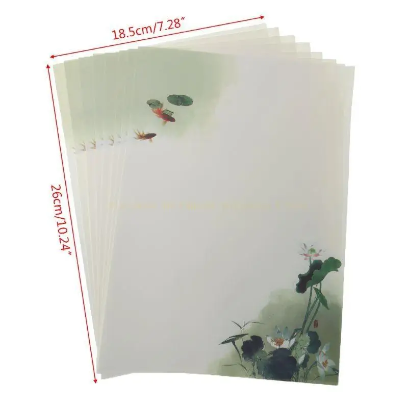 16pcs/pack 아름다운 중국 스타일의 글자 종이 잉크 그림 작문 학생 st