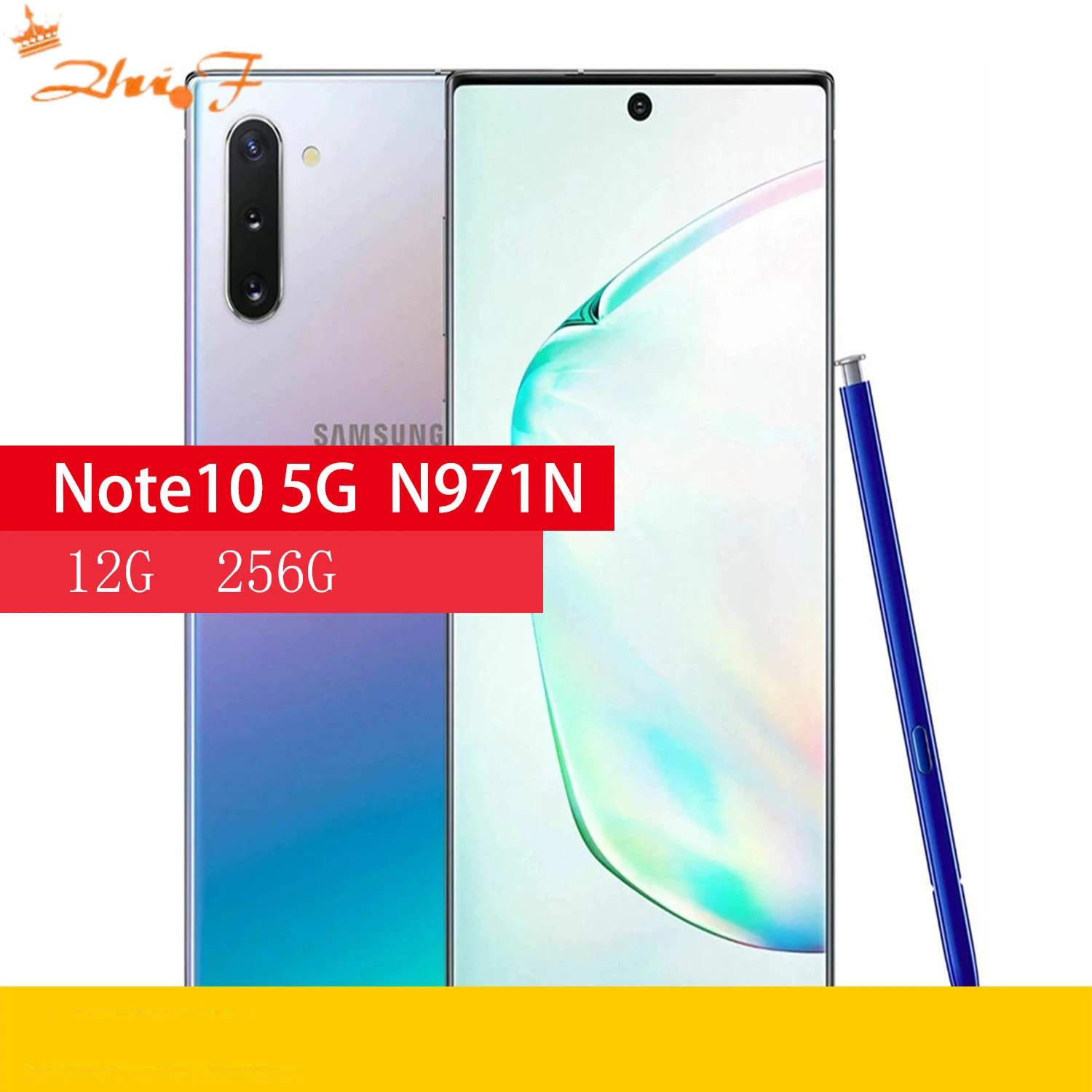 Samsung galaxy note10 5g n971n 256gb rom 12gb ram 16 mp cartão único ...