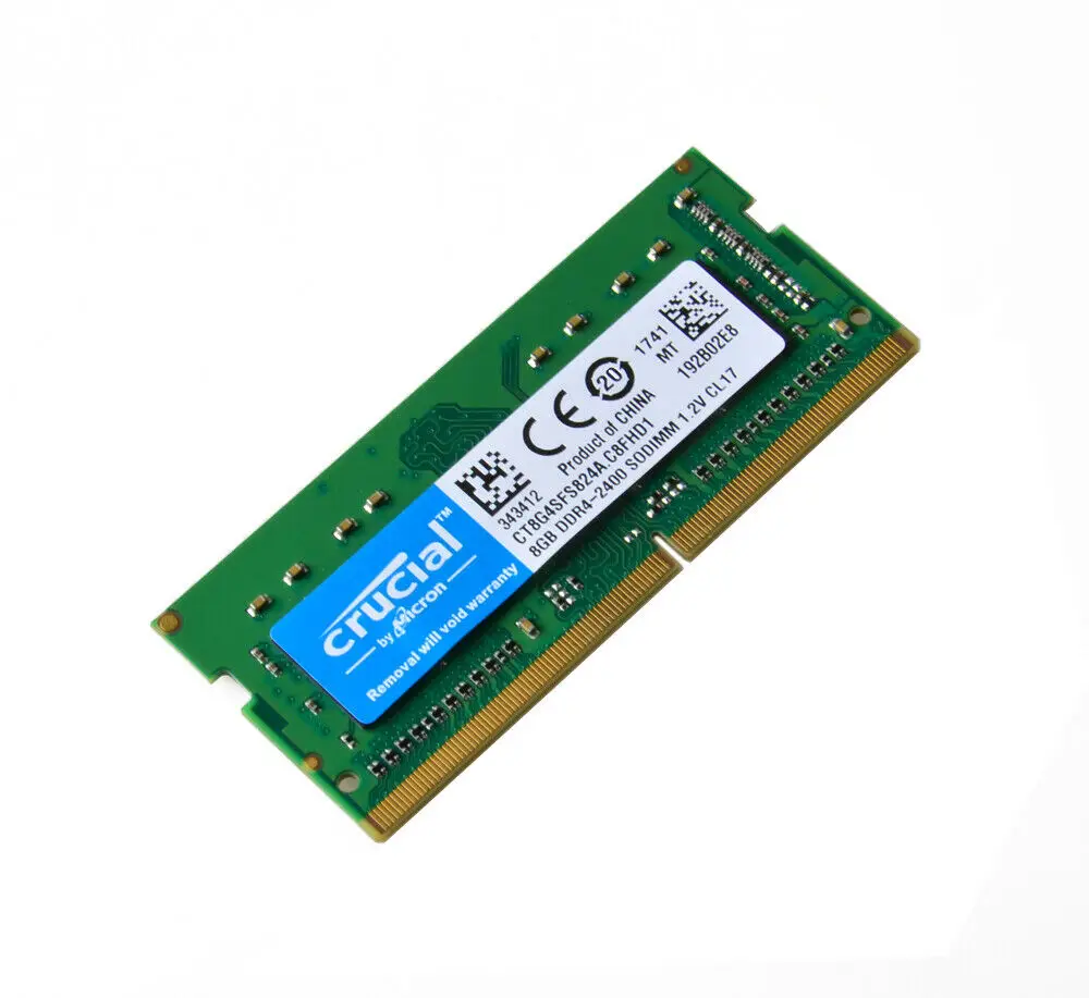 Crucial 16GB DDR4-2400 (PC4-19200) SO-DIMM Memory Module