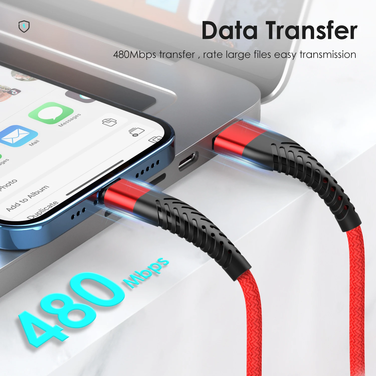 Universal Fast Charge USB Cable - 1 to 3m Length, Apple Compatible
