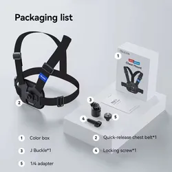 Universal Chest Strap Mount with Phone Clip - Quick - relarse Chest