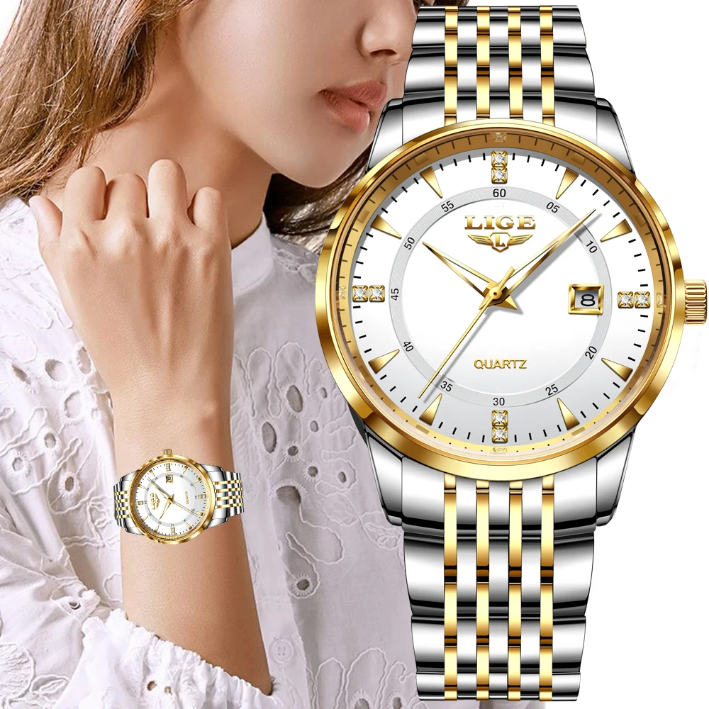 Elegant Women's Luxury Waterproof Bracelet Watch - Fashion Quartz Timepiece