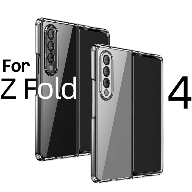 Custodia Fold4 Per Samsung Galaxy Z Fold 4 5G Custodia Trasparente Cover Protettiva Anteriore Posteriore Per Samsung Z Fold 3 4 Paraurti Shell