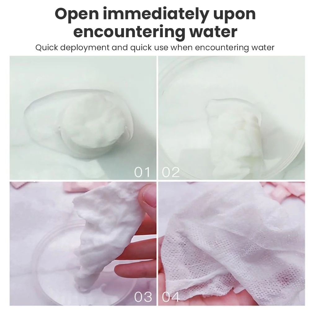 Compressed Towels 50/100pcs Travel Compressed Bag Suitable Sensitive Skin Cotton Cleansing Disposable Face Pack