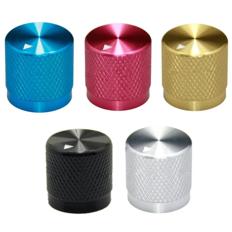 Guitar Knobs Aluminum Alloy Potentiometer Knob 17*17*6mm Volume Switch Rotary Encoder Knobs Guitar Bass Knob 1PCS potentiometer knob cap rotary encoder knob aluminum knob