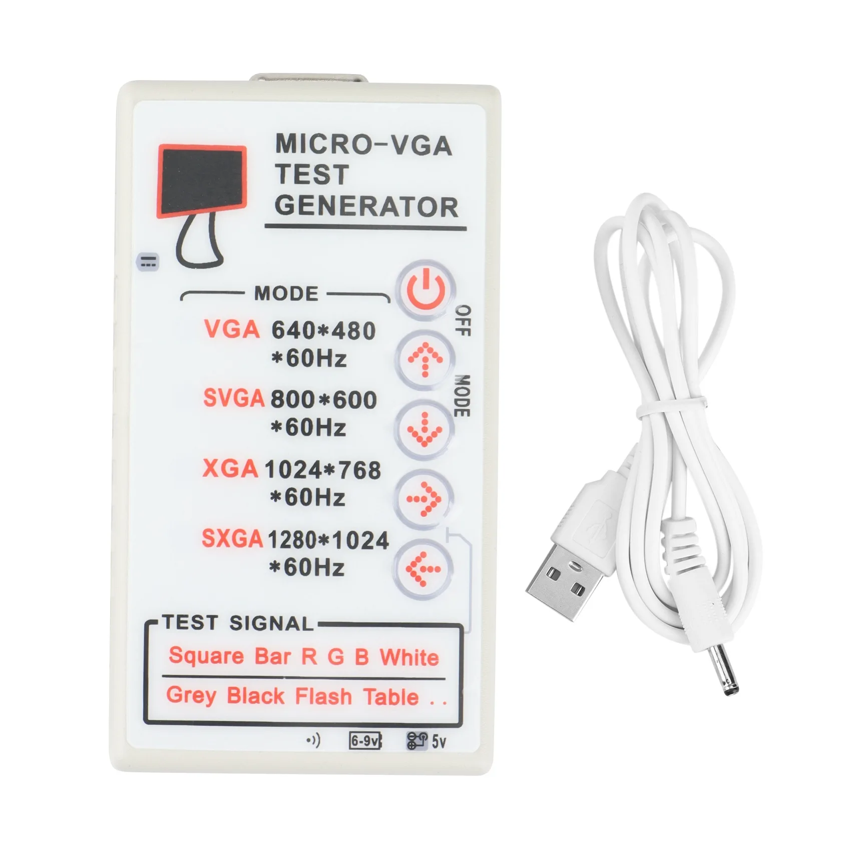 

No Battery LCD Display Tester TV Projector Repair Tool VGA Signal Source Display Generator