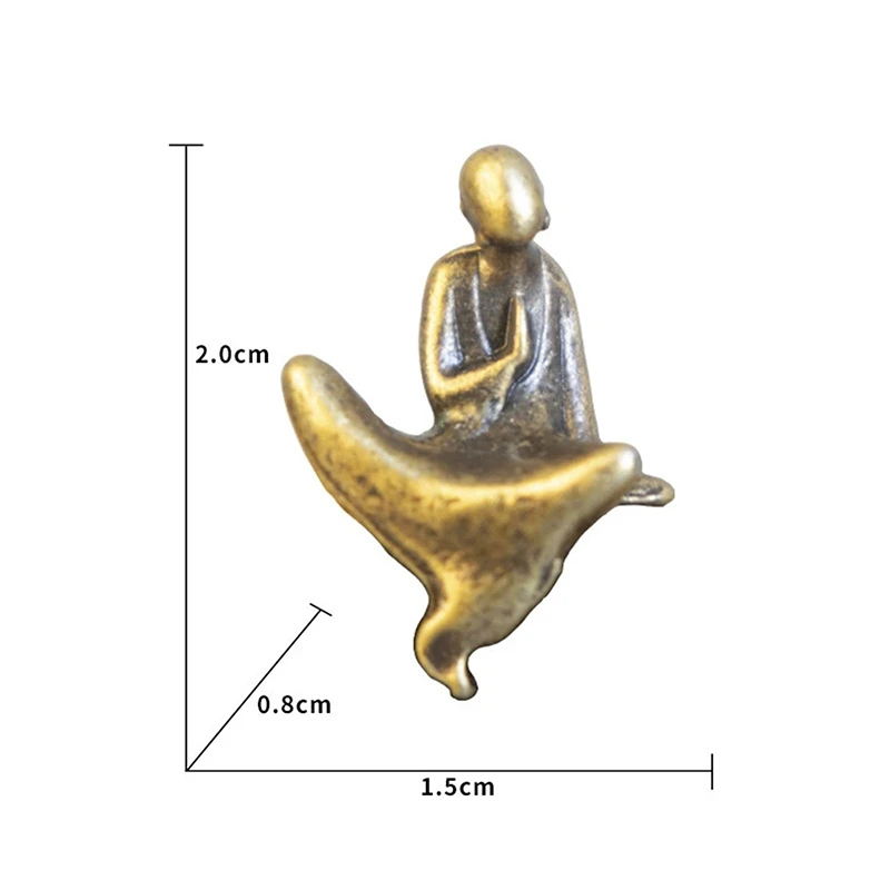 Miniature Copper Pine Tree Figurine - Faux Bonsai Decor Accent