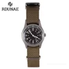 RDUNAE RA03 G10 34.5mm Retro Military Watch 316L Stainless Steel K1 Mineral Glass Luminous Sports Quartz Men Pilot Watch Men 1