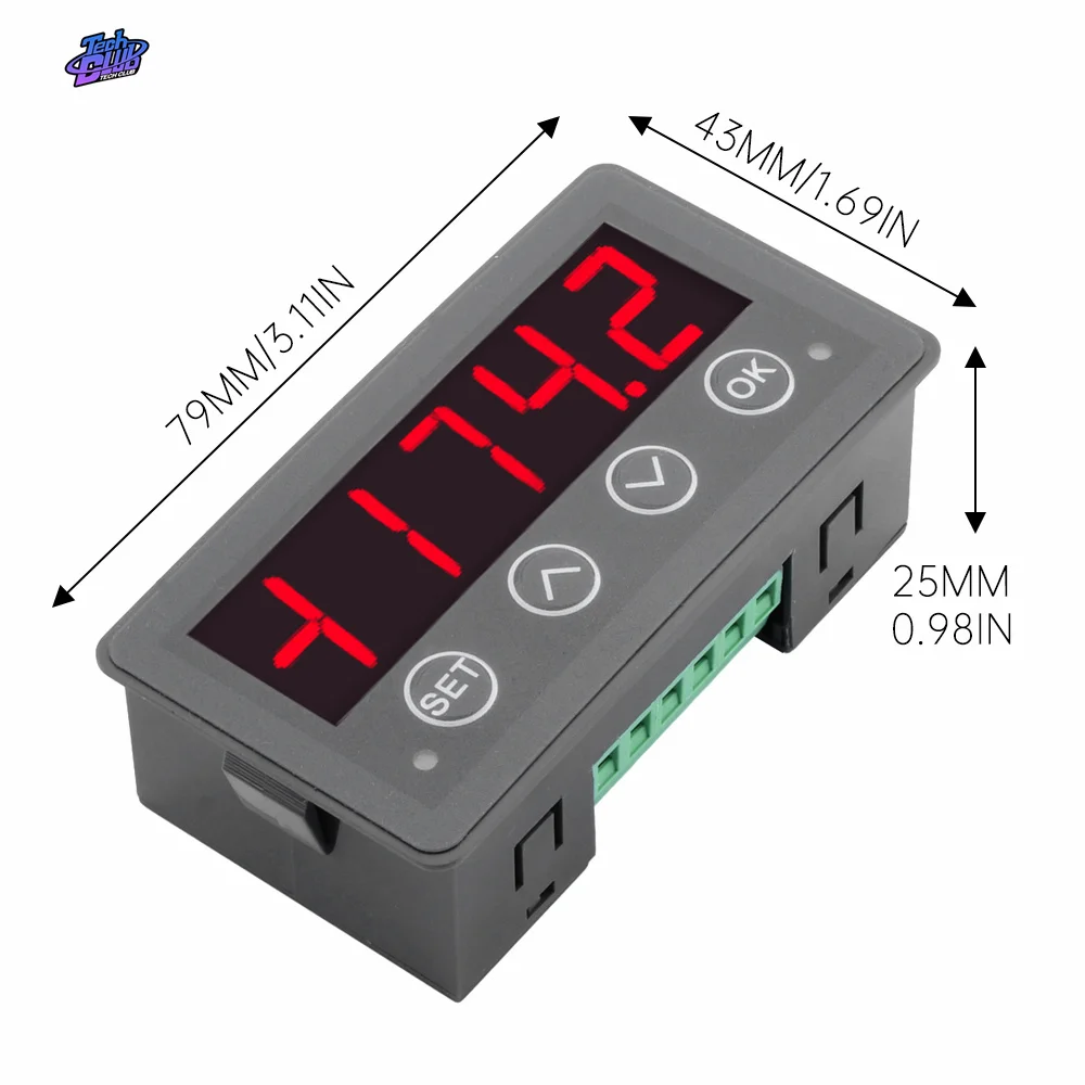 thumbnail: Goufride RS485 Seriële Poort Display Meter 4-cijferig 0,56 - MODBUS-RTU Voor Automatisering