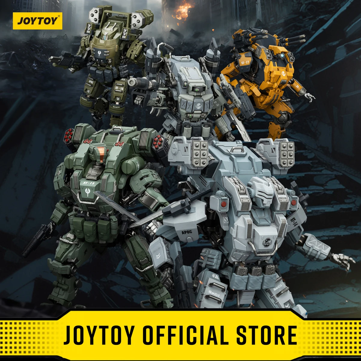 JOYTOY Dark Source 1/25 Action Figures APOC Mech Series Sky Tempest Falcon 02 Storm Surge Annihilator 02 Bedrock Fury