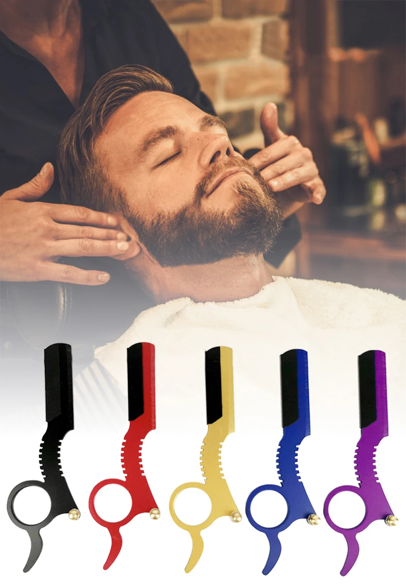 Retro Manual Shaver Straight Edge Haircut Beard ElCielo.PK