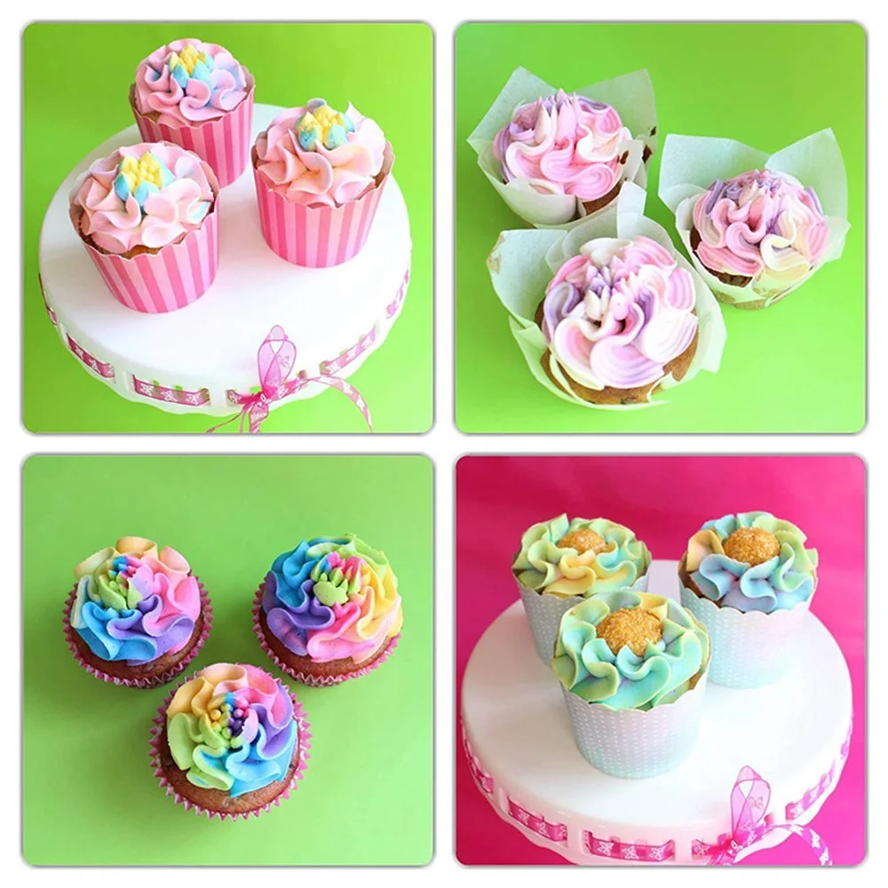Stainless Steel Cake Icing Nozzles 4Pcs/Set Russian Pastry Icing Piping Nozzles Kit Cake Decorating Tools Baking Pastry Tools