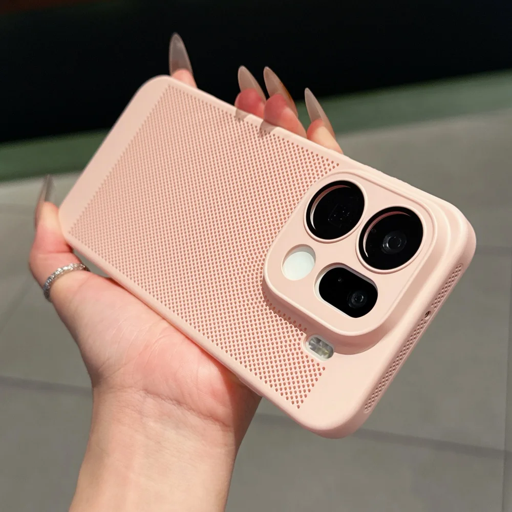 Enhanced Cooling Matte Heat Dissipation Phone Case with Breathable Armor Design