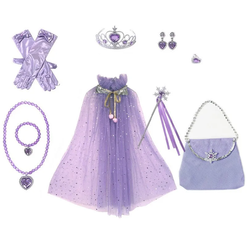 Disney Children's Crown Frozen Magic Wand Bag Set Princess Headwear Girls' Crown Hair Accessories