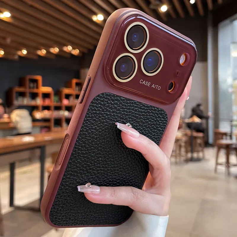 ตัวเลือกสินค้า เคสหนังกันกระแทก กระจกนิรภัย ปกป้อง iPhone 17 Pro Max