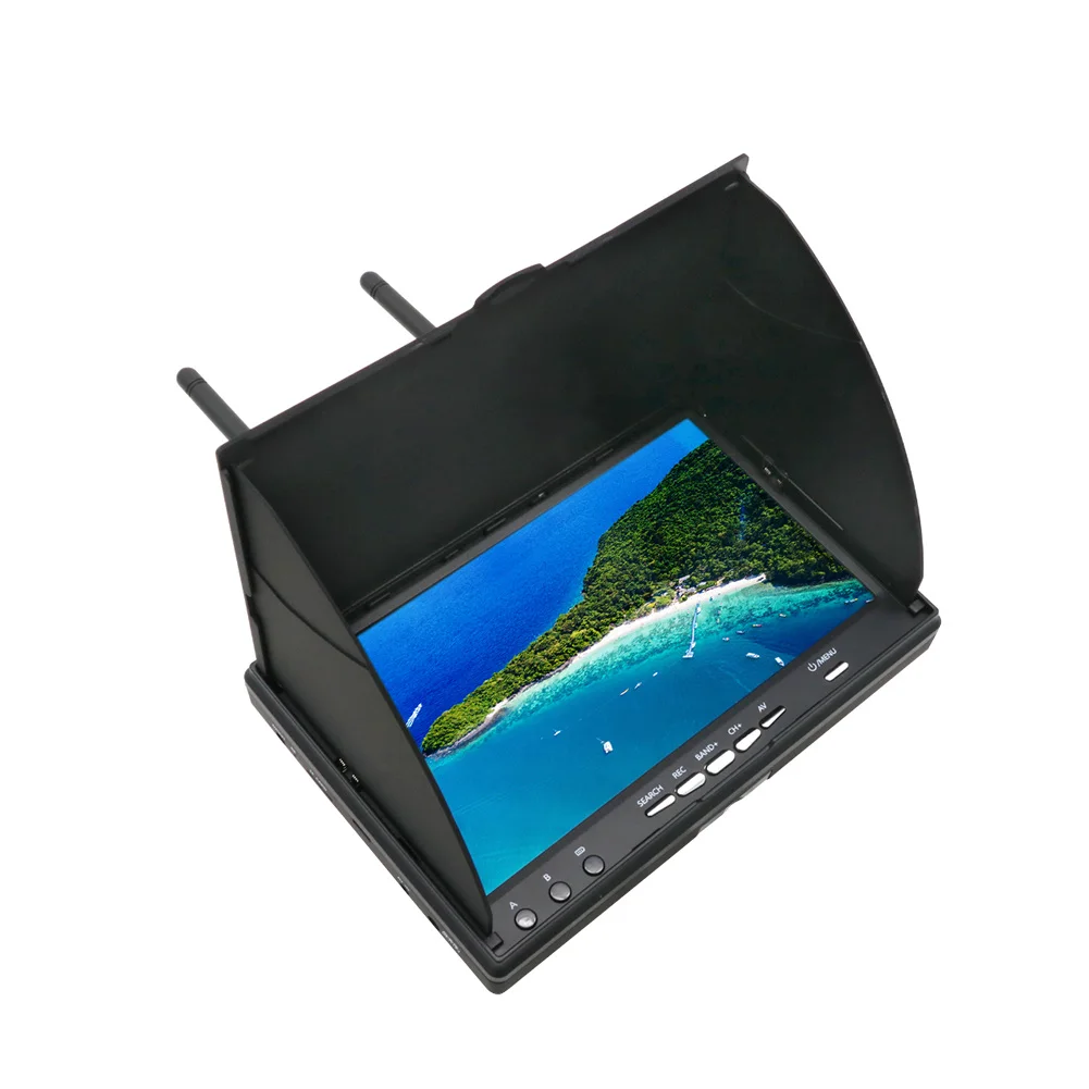 Acheter Moniteur FPV 7" 5.8G 40CH DVR Intégré Eachine LCD5802D avec batterie et support