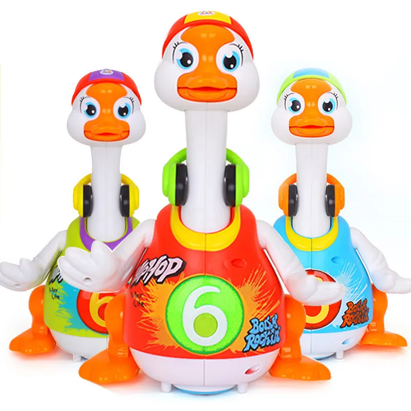 Robot Duck toy Interactive Dancing Duck Electronic Singing Cute Pet Toys Walk With LED For Children Birthday Gifts 4