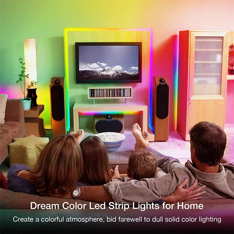 DreamColor LED Strip Lights, fita flexível, funciona