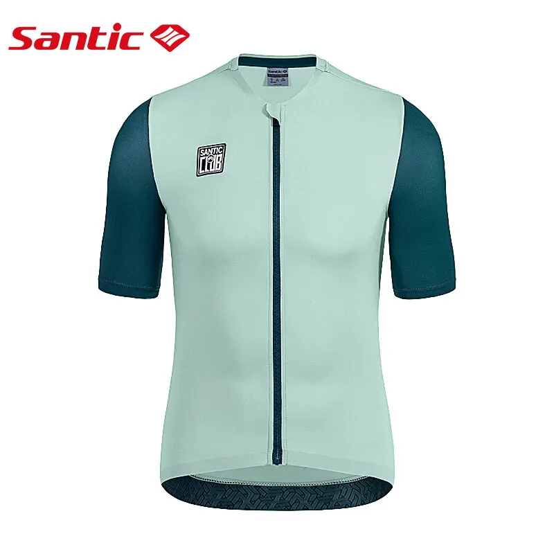thumbnail image 1 of Santic - Maillot de ciclismo para hombre, manga corta, transpirable, de secado rápido, reflectante, para ciclismo de carretera, WM3C02224, 1 of 4