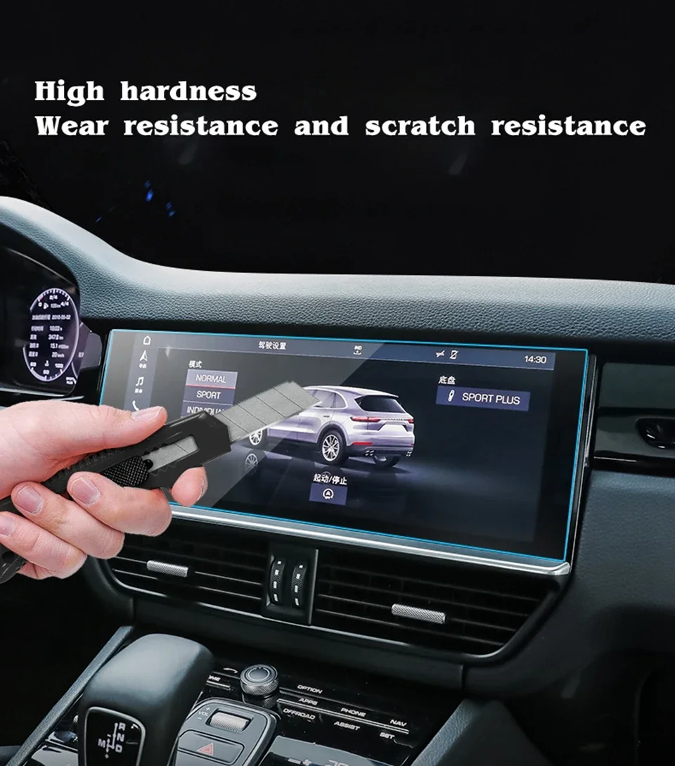 Displayschutzfolie aus gehärtetem Glas für Haval H9 2024, Auto-GPS-Navigation und Armaturenbrett, kratzfestes Innenzubehör – Detail 3