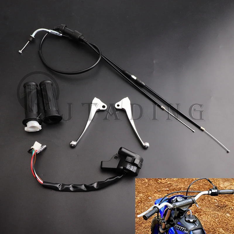 MotorcycleThrottleHousingKillSwitchBlockBrakeLeverGripsCable